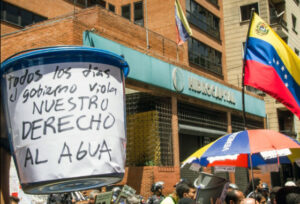 Protesta por falta de agua