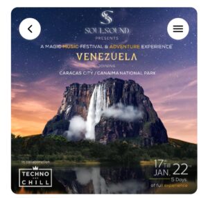 Promoción fiesta rave Canaima
