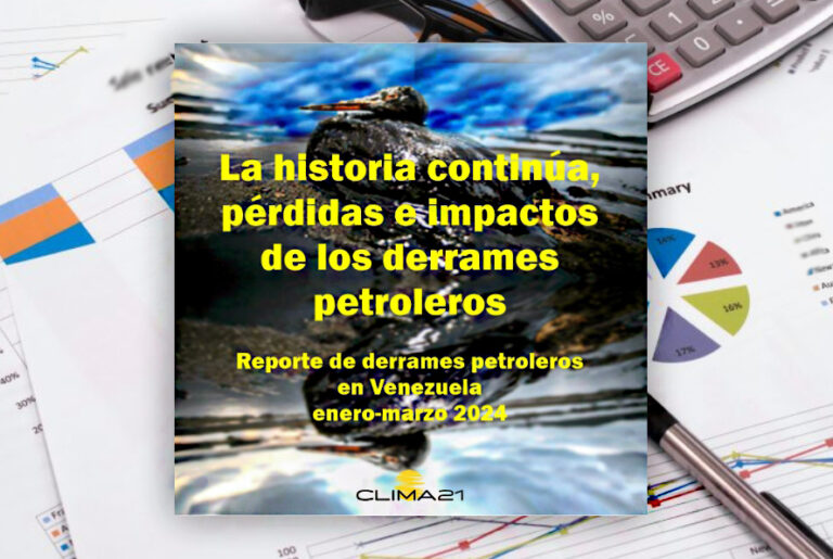 Portada informe derrames petroleros enero-marxo 2024