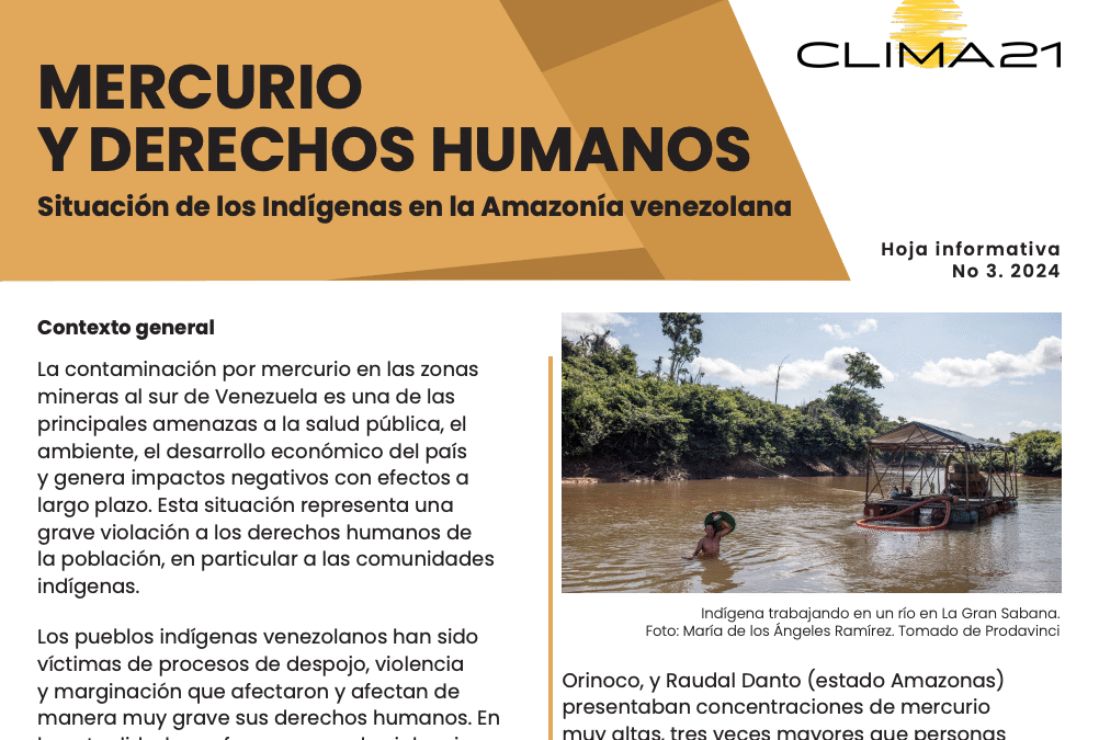 Mercurio y derechos humanos: Situación de los Indígenas en la Amazonía venezolana